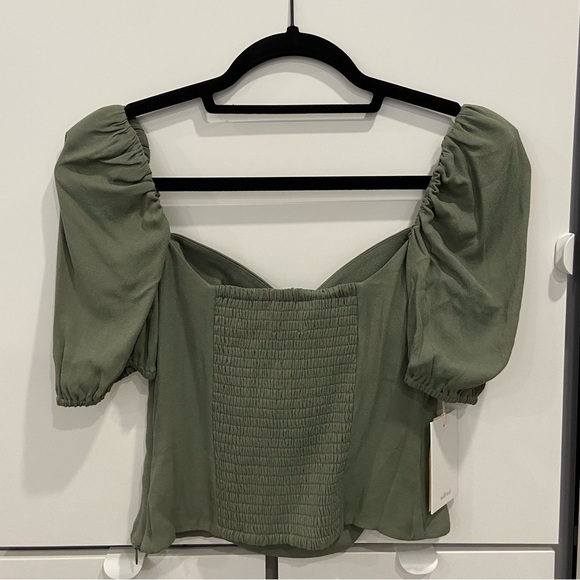 Wilfred - Novella Shortsleeve Blouse - Bitter Sage - Size XS - Picture 2 of 6